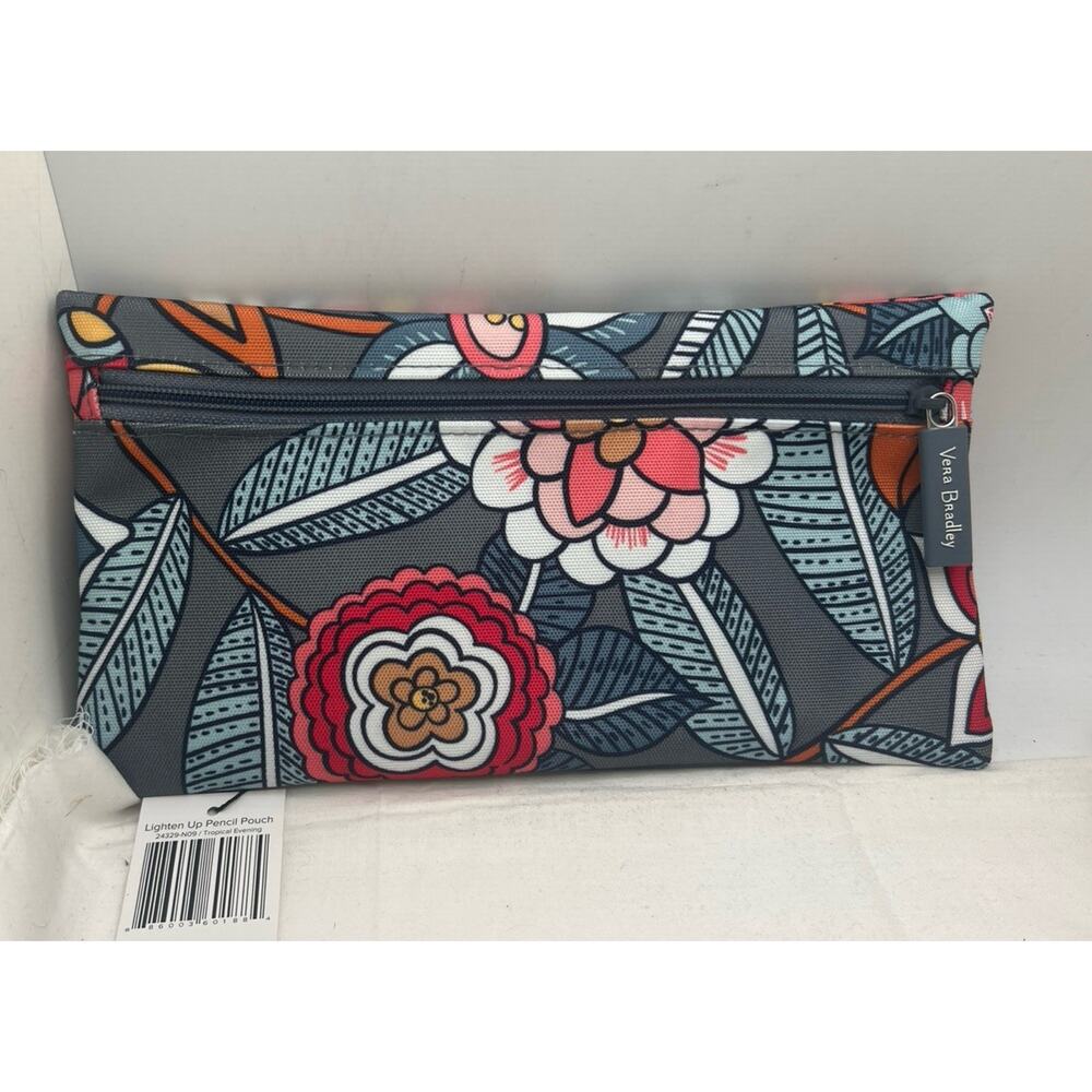 Vera Bradley Lighten Up Pencil Pouch / Bag Double Sided